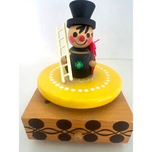 Steinbach Volkskunst Thorens Chim Chim Cheree Music Box Chimney Sweep Switzerlan